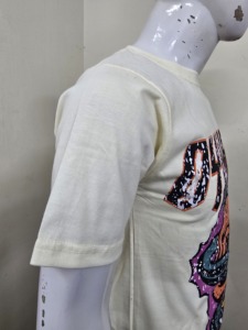 เสื้อยืดคอตตอนยูนิเซ็กซ์ พิมพ์ลายหัวกะโหลก คอกลม แขนสั้น สไตล์ลำลอง ใส่ได้ทั้งฤดูใบไม้ผลิและฤดูร้อน เนื้อผ้าเจอร์ซีย์ ระบายอากาศได้ดี ทรงพอดีตัว - Product Image 4