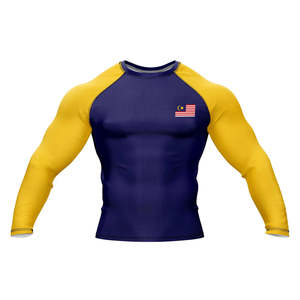 Hot Selling Custom Men Short <b>Sleeve</b> Compression Shirts BJJ Rash Guard UPF50 Anti-Bacterial Breathable Eco-Friendly 100% - Product Image 1