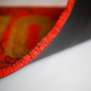 Tapis d'entrée CocoRelief en fibre de coco naturelle, fabriqué à la machine, antidérapant, imprimé en relief, avec support en PVC, décoratif et surélevé - Product Image 3