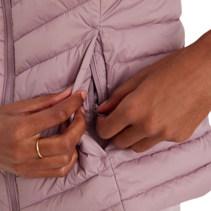 Chaleco Acolchado para Mujer, Impermeable, Transpirable, de Poliéster Tejido, con Cuello Alto y Cierre de Cremallera, para Uso Diario, Casual y al Aire Libre - Product Image 4