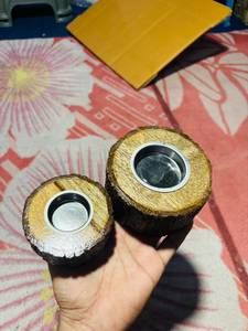 Wooden <b>Candle</b> Stand Christmas Handmade Eco-Friendly Art Deco Home Decor Lotus Design for Wedding Birthday Anniversary HF CRAFTS - Product Image 4