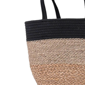 Cesta de Almacenamiento Tejida a Mano de Hierba Marina Lista para Enviar, Cesta Organizadora Rústica Estilo Granja para el Hogar, OEM ODM - Product Image 2