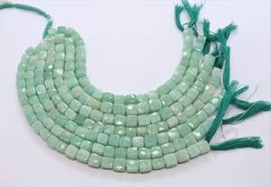 AAA Natural Amazonite Faceted Cube Gemstone Beads 6.5-7 MM Amazonite 3D <b>Box</b> Cube Beads 8 Inch Natural Amazonite Loose Beads High - Product Image 2