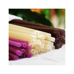 Pajitas de Harina de Arroz Comestibles, Biodegradables y Ecológicas BLUE LOTUS Sabrina, 200 mm, para Bares de Jugos, Cafeterías y Fiestas, ¡EN OFERTA! - Product Image 1