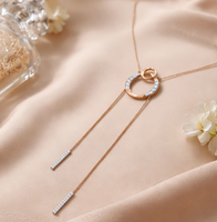 Collier ras-de-cou de luxe en or rose 14 carats avec rubis et diamants, élégant, pour femme, bijou raffiné pour mariage, cadeau