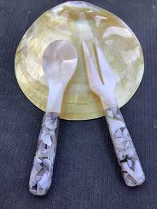 ช้อนเปลือกหอยธรรมชาติทำมือ สวยงามหรูหรา สำหรับโรงแรมและร้านอาหาร - Product Image 5