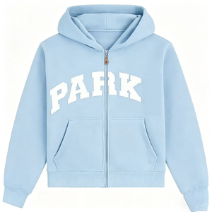 Sudadera de Cuello Redondo Estilo Universitario, Tejido Terry Informal, Letras Bordadas en la Parte Delantera, Ecológica, Transpirable, Resistente al Viento, Unisex - Product Image 2