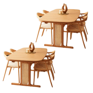 Fabricación en Indonesia Juego de restaurante de madera maciza con diseño japonés para muebles de restaurante y comedor - Product Image 6