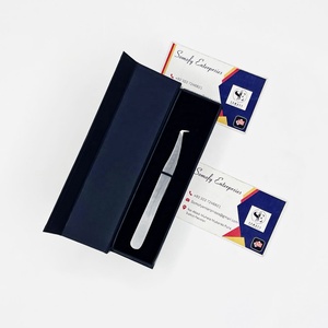 Pince à épiler professionnelle japonaise en acier inoxydable de précision à pointe lisse de 10 mm avec logo personnalisé, durable, pour extensions de cils - Product Image 5