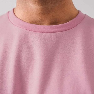Pink <b>Men's</b> Oversized Short Sleeve O-Neck T-Shirt Casual <b>Animal</b> Print Breathable Cotton Jersey Regular Fit 320g - Product Image 6