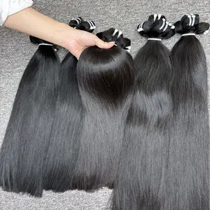 Best For Holiday Raw Hair Extensions Vietnamese Hair Bundle With Cuticle Aligned VIrgin Human Straight Hair From Vietnam