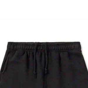 Pantalon de survêtement noir pour homme, taille élastique avec cordon de serrage, style décontracté, en coton tricoté mi-lourd, idéal pour l'automne - Product Image 3