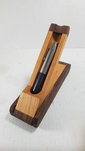 Natural Wooden <b>Pen</b> Stand for Desk – Rustic Tabletop <b>Organizer</b> for <b>Pens</b>, Pencils, Brushes, Markers and Everyday Stationery - Product Image 5