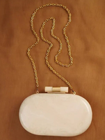 Pochette personnalisée de haute qualité pour la soirée de Thanksgiving, élégante, faite à la main, en résine, avec impression typographique et logo sur mesure