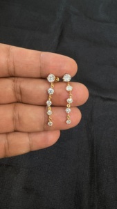 Pendientes Clásicos de Plata de Ley 925 con Diamantes Tishya y Moissanita de 2 Quilates, Chapados en Rodio, para Mujer, Ideales para Bodas y Regalos - Product Image 6