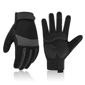 Guantes de trabajo para exteriores para todas las estaciones, equipo de seguridad con nudillos acolchados y palma de cuero para mayor durabilidad durante el trabajo - Product Image 1