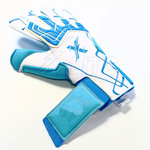 Gants de gardien de but en latex antidérapants à logo personnalisé, à usage durable, avec support pour les doigts, fermeture à boucle, unisexe, pour l'entraînement et les matchs de football - Product Image 3
