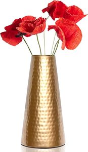 Vases à fleurs en métal, décoration de mariage, style Art Déco, logo gravé, plusieurs couleurs, petite taille, pour table, écologiques, faits à la main, Lavie - Product Image 5