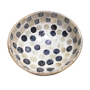 Bol en noix de coco mosaïque de perles décoratif durable de haute qualité – Meilleure vente, design classique premium, écologique, idéal pour la présentation en vrac ou comme cadeau - Product Image 1