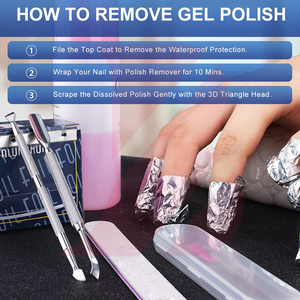 2 pièces Repousse-cuticules et grattoir en métal argenté, Outil grattoir à gel en acier inoxydable, Outil de décollement de vernis à ongles, Outils de manucure - Product Image 5