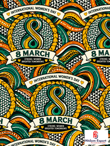 Tela Africana con Estampado de Cera, Textil de Algodón Ankara, Día Internacional de la Mujer 8 de Marzo, Fabricante OEM ODM Personalizado, Proveedor Mayorista - Product Image 3