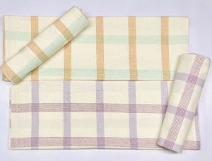 Essuie-tout de cuisine en coton teint à carreaux, torchon durable, essuie-tout de cuisine en microfibre à séchage rapide pour usage polyvalent - Product Image 5