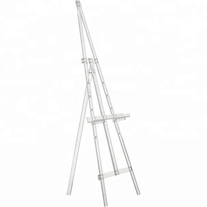 Acrylic rõ ràng có thể điều chỉnh tầng Wedding <span class=keywords><strong>easel</strong></span> hiện đại Acrylic rõ ràng Tripod <span class=keywords><strong>easel</strong></span> vẽ đứng - Product Image 4