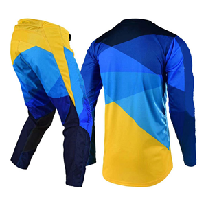 Conjunto de Equipación de Motocross de Verano con Estampado Personalizado, Jersey y Pantalones, Ropa de Equipo al por Mayor, Secado Rápido, Poliéster/Nailon - Product Image 2