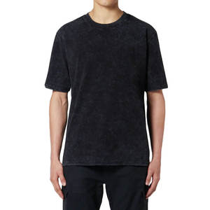เสื้อยืดสตรีทแวร์ทรงโอเวอร์ไซส์ รุ่นใหม่ล่าสุด ล้างสีแบบวินเทจ ผ้าคอตตอน 100% หนานุ่ม แห้งเร็ว สำหรับผู้ชาย - Product Image 1