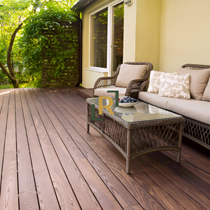 พื้นระเบียงไม้เทอร์โม |   พื้นระเบียงกลางแจ้งที่ทนทานผ่านการอบความร้อน - Product Image 1