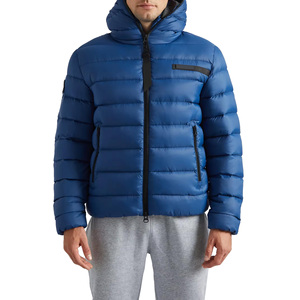 Wholesale Factory Hooded Long Patchwork Front <b>Packable</b> Recycled Fabric Insulated Breathable Eco-Friendly Travel <b>Jacket</b> Low MOQ - Product Image 2
