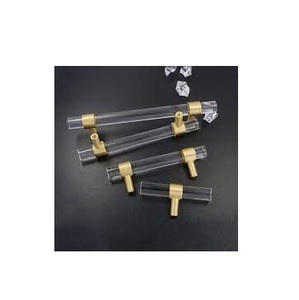 European American Style Luxury Acrylic Handle Durable Easy Installation Home And <b>Kitchen</b> Bedroom Furniture Drawer Handle - Product Image 5