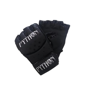Gants d'entraînement MMA Demi-doigts en cuir pour fermeture Léger Respirant Ajustement universel - Product Image 2