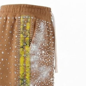 Shorts Bermuda Homme Streetwear Ample à Taille Élastique avec Bande Latérale 100% Coton Respirant Toile Imperméable - Product Image 6