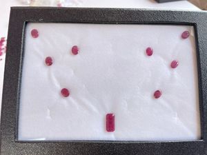 Conjunto de Joyería de Rubíes Naturales de Liberia de 17.95 Ct – Conjunto de Colgante Grande y Pendientes con Lote de 6 Rubíes, Gema Roja Genuina al por Mayor - Product Image 4