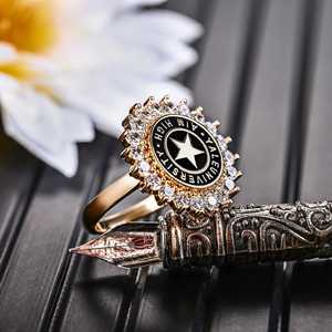 Bague d'École BOJ 055 Personnalisée sur Mesure pour Diplômé Universitaire, Bague de Fin d'Études Secondaires ou Universitaires pour Femme avec Pierre de Naissance en Argent 925 – Nouveauté Tendance - Product Image 1