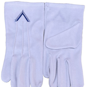 Guantes Masónicos de Último Diseño, Secado Rápido, Transpirables y Cómodos, 100% Algodón de Alta Calidad - Product Image 4