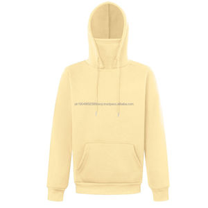 Sudadera con capucha de algodón pesado con parches y doble capucha con cremallera, estilo balaclava, con efecto lavado ácido, diseño de hombre ninja enmascarado, 2026 - Product Image 6