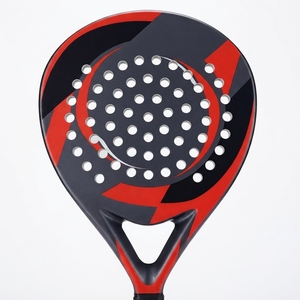 Raquette de padel en carbone 18K avec diamants, logo personnalisé, équilibre élevé, noyau en mousse EVA souple, légère, pour entraînement et compétition adulte, vente en gros - Product Image 2