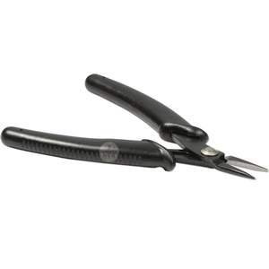 Pince à bec effilé 5 pouces (140 mm) en acier inoxydable, tête noire, poignée confortable, outil à ressort léger pour un travail fluide en bricolage - Product Image 2