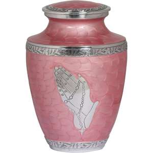 Urna Funeraria Moderna de Metal Rosa para Adultos, Capacidad de 3.4L, Hecha a Mano, Cilíndrica, con Acabado Mate y Personalización de Impresión - Product Image 5