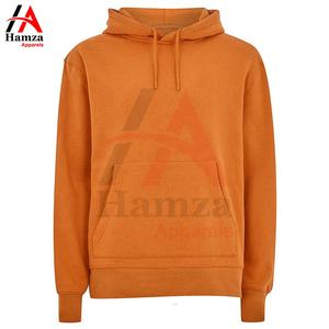 เสื้อฮู้ดผ้าฟลีซสีเหลืองมีสไตล์ลำลองแบบสวมหัวทรงปกติเป็นมิตรกับสิ่งแวดล้อม280 GSM เสื้อมีฮู้ดปรับสายได้ - Product Image 4