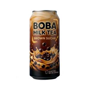 Té de Leche Boba con Matcha Bajo en Grasa 6 BRIX en Lata 250ml/330ml/500ml Agitar Bien Antes de Beber - Product Image 2