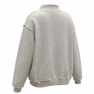 AL Stripe Custom Heavyweight Cotton Fleece <b>Mock</b> <b>Neck</b> Sweatshirt Crew <b>Neck</b> Chenille Letter Embroidery Greek Sorority Apparel - Product Image 6