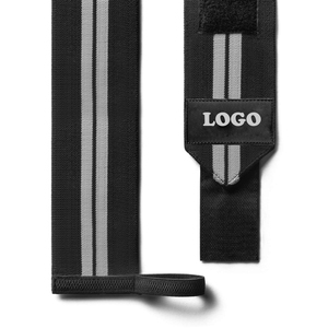 Support de poignet réglable avec fermeture auto-agrippante pour la musculation, l'entraînement en salle de sport, l'entraînement de force, unisexe, antidérapant, gris. - Product Image 5