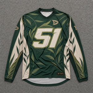 Premium Custom MX Motocross Jersey 100% Polyester Micro Mesh Sublimated <b>ATV</b> Dirt Bike Riding Shirt with Botanical Design - Product Image 1