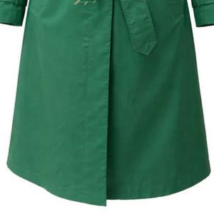 AKA Trench <b>Coat</b> <b>Women</b> Green Belted Long <b>Coat</b> Elegant Outerwear <b>Double</b> <b>Breasted</b> Sorority Greek Apparel Stylish Fashion Jacket - Product Image 5