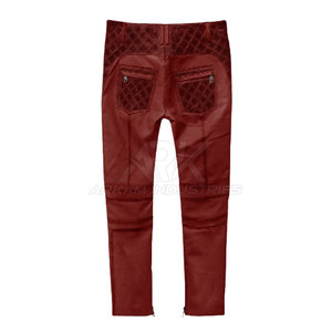 Pantalons en cuir pour hommes fabriqués en usine, vente en gros, de la meilleure qualité. - Product Image 5