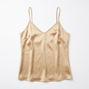 Blusa de Verano para Mujer, de Satén, con Tirantes Finos, Estampada o de Color Liso, Corte Regular, Tela Suave, para Uso Diario, Diseño Simple Personalizado - Product Image 2