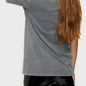 Nouveaux T-shirts surdimensionnés délavés à l'acide de haute qualité avec logo personnalisé, vente en gros, T-shirts vierges respirants pour femmes à prix abordable - Product Image 5